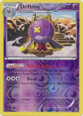 Drifblim 35/101 (Plasma Blast)  - Reverse Holofoil | Good Games Adelaide SA