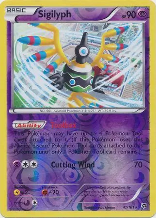 Sigilyph 41/101 (Plasma Blast)  - Reverse Holofoil | Good Games Adelaide SA