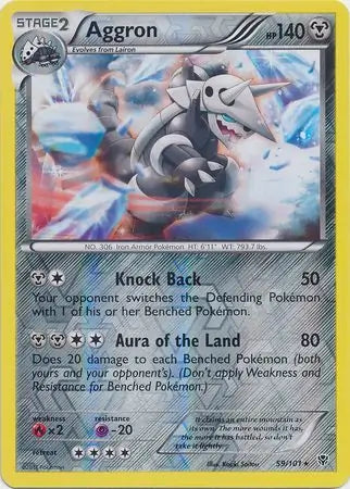 Aggron 59/101 (Plasma Blast)  - Reverse Holofoil | Good Games Adelaide SA