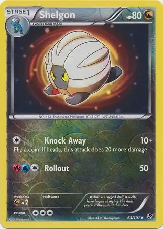 Shelgon 63/101 (Plasma Blast)  - Reverse Holofoil | Good Games Adelaide SA