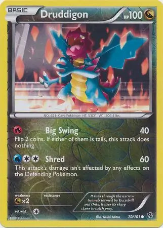 Druddigon 70/101 (Plasma Blast)  - Reverse Holofoil | Good Games Adelaide SA