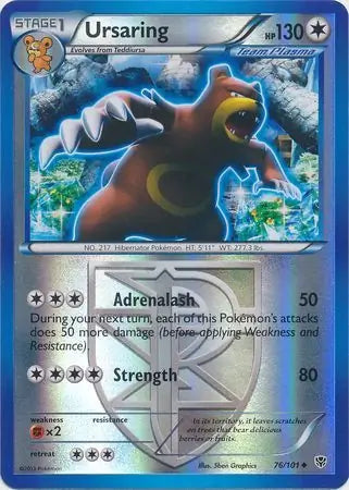 Ursaring Team Plasma 76/101 (Plasma Blast)  - Reverse Holofoil | Good Games Adelaide SA