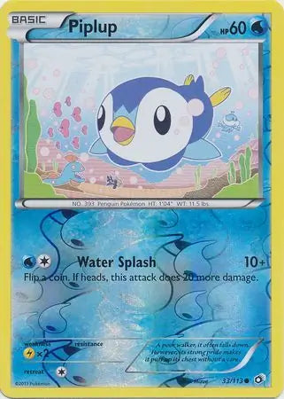 Piplup 33/113 (Legendary Treasures)  - Reverse Holofoil | Good Games Adelaide SA