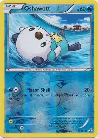 Oshawott 37/113 (Legendary Treasures)  - Reverse Holofoil | Good Games Adelaide SA