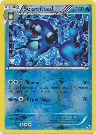 Seismitoad 42/113 (Legendary Treasures)  - Reverse Holofoil | Good Games Adelaide SA