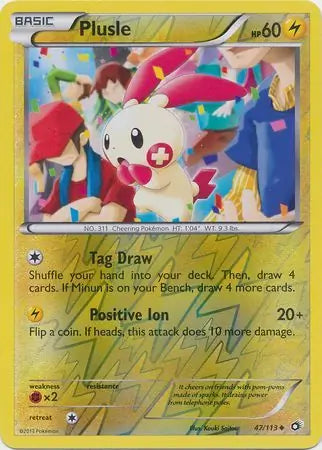 Plusle 47/113 (Legendary Treasures)  - Reverse Holofoil | Good Games Adelaide SA