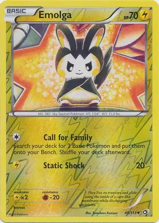 Emolga 49/113 (Legendary Treasures)  - Reverse Holofoil | Good Games Adelaide SA