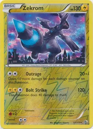 Zekrom 51/113 (Legendary Treasures)  - Reverse Holofoil | Good Games Adelaide SA