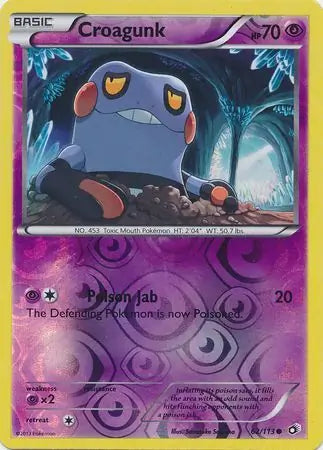 Croagunk 62/113 (Legendary Treasures)  - Reverse Holofoil | Good Games Adelaide SA