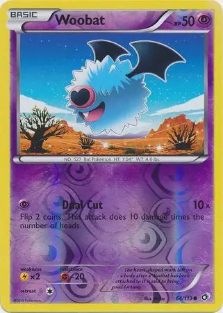 Woobat 64/113 (Legendary Treasures)  - Reverse Holofoil | Good Games Adelaide SA