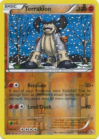 Terrakion 84/113 (Legendary Treasures)  - Reverse Holofoil | Good Games Adelaide SA