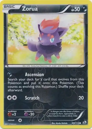 Zorua 89/113 (Legendary Treasures)  - Reverse Holofoil | Good Games Adelaide SA