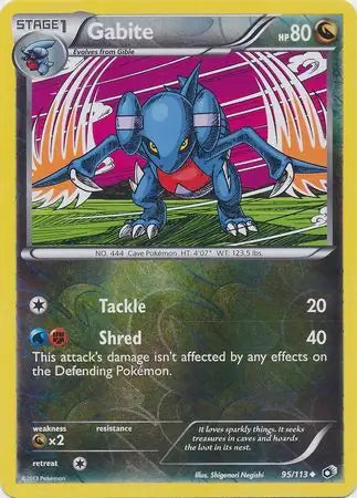 Gabite 95/113 (Legendary Treasures)  - Reverse Holofoil | Good Games Adelaide SA