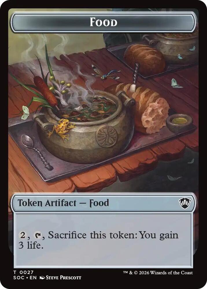 Food Frog Lizard Double Sided Token 27 // 16 (Commander: Secrets of Strixhaven)  | Good Games Adelaide SA