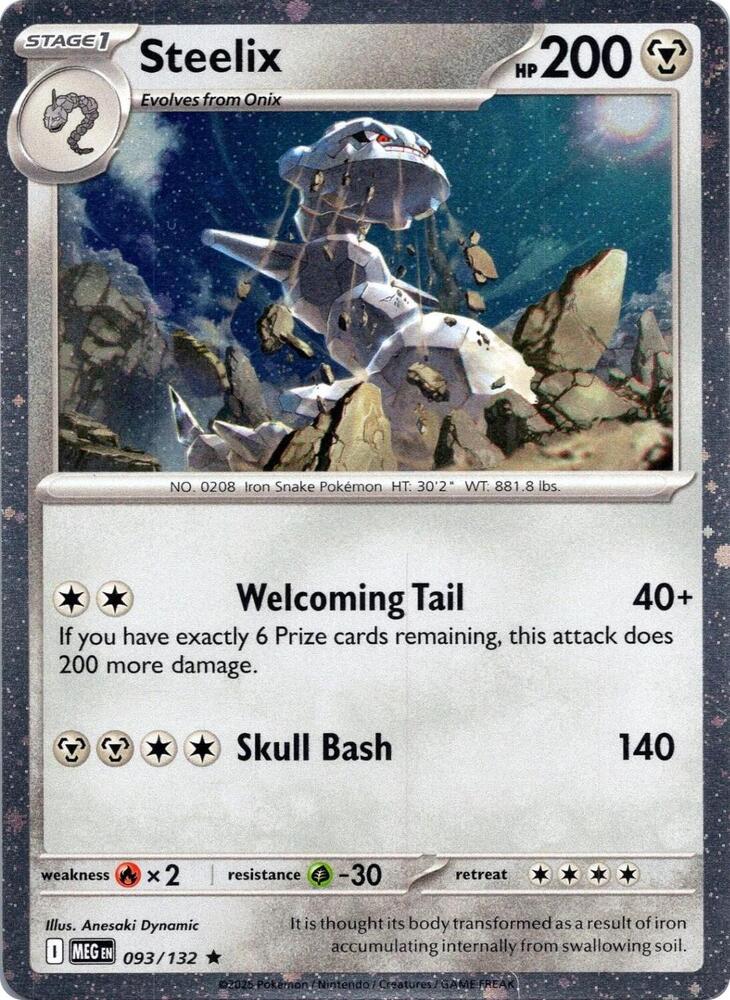 Steelix 093/132 (Miscellaneous Cards & Products)  - Cosmo Holofoil | Good Games Adelaide SA
