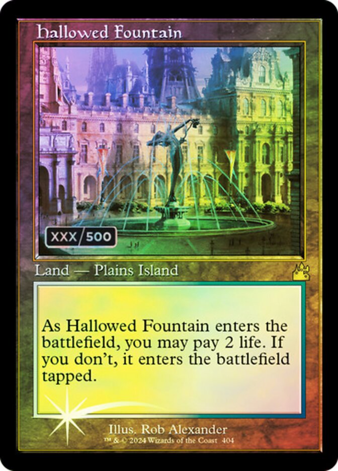 Hallowed Fountain Serialized 404 (Ravnica Remastered)  - Foil | Good Games Adelaide SA