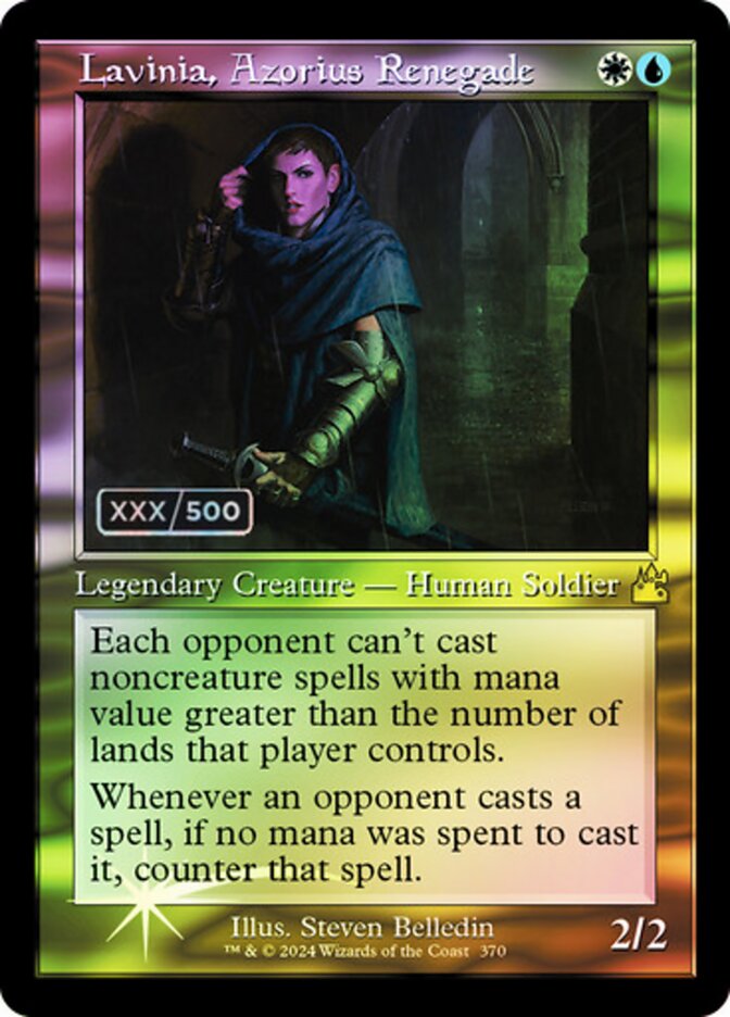 Lavinia, Azorius Renegade Serialized 370 (Ravnica Remastered)  - Foil | Good Games Adelaide SA