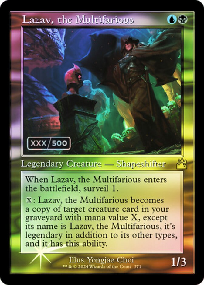 Lazav, the Multifarious Serialized 371 (Ravnica Remastered)  - Foil | Good Games Adelaide SA
