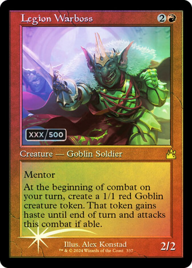 Legion Warboss Serialized 337 (Ravnica Remastered)  - Foil | Good Games Adelaide SA