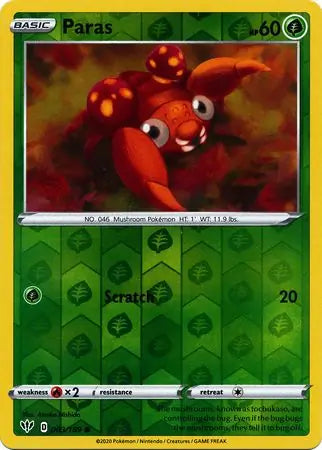 Paras 003/189 (SWSH03: Darkness Ablaze)  - Reverse Holofoil | Good Games Adelaide SA