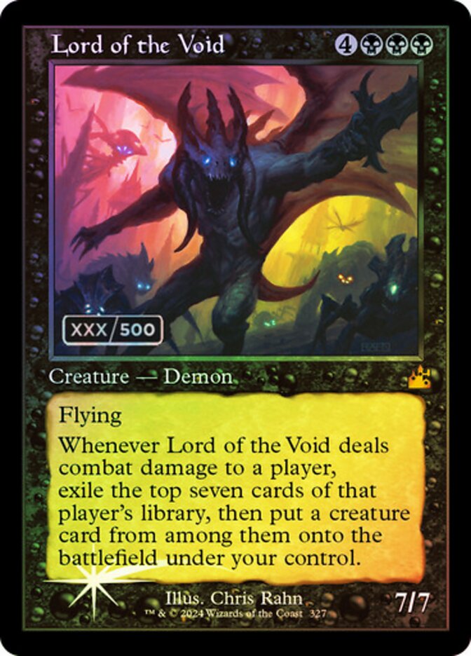 Lord of the Void Serialized 327 (Ravnica Remastered)  - Foil | Good Games Adelaide SA