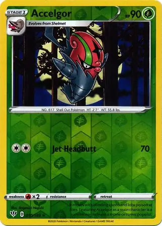 Accelgor 010/189 (SWSH03: Darkness Ablaze)  - Reverse Holofoil | Good Games Adelaide SA