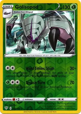 Golisopod 018/189 (SWSH03: Darkness Ablaze)  - Reverse Holofoil | Good Games Adelaide SA