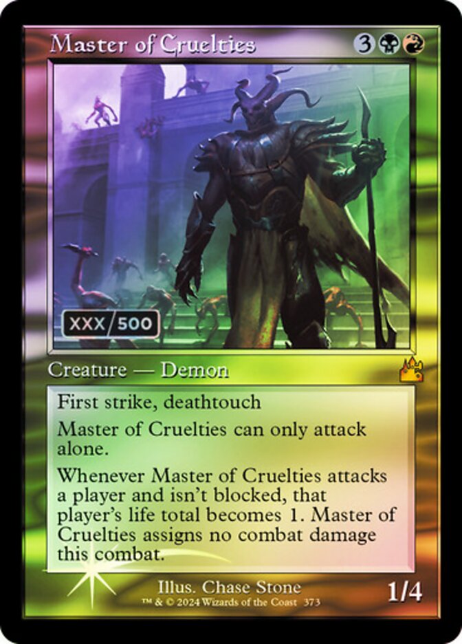 Master of Cruelties Serialized 373 (Ravnica Remastered)  - Foil | Good Games Adelaide SA