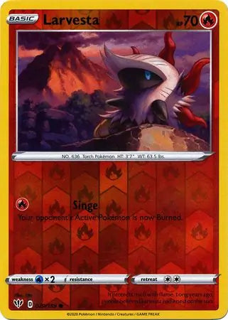 Larvesta 029/189 (SWSH03: Darkness Ablaze)  - Reverse Holofoil | Good Games Adelaide SA