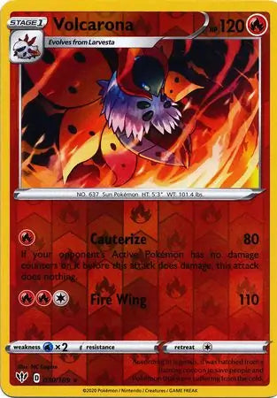 Volcarona 030/189 (SWSH03: Darkness Ablaze)  - Reverse Holofoil | Good Games Adelaide SA