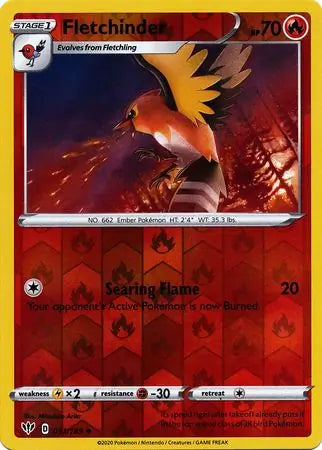 Fletchinder 031/189 (SWSH03: Darkness Ablaze)  - Reverse Holofoil | Good Games Adelaide SA