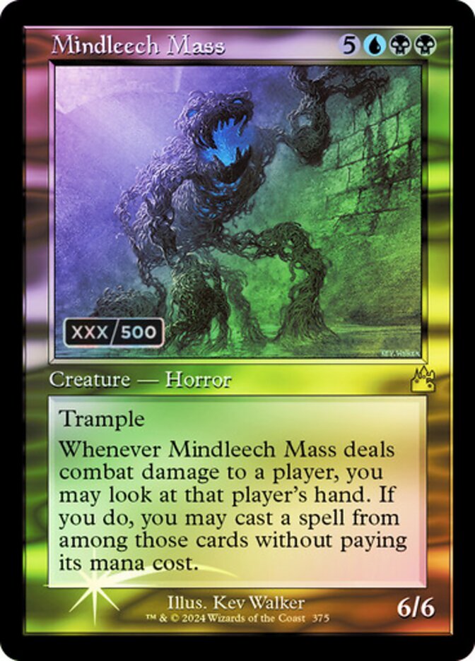Mindleech Mass Serialized 375 (Ravnica Remastered)  - Foil | Good Games Adelaide SA