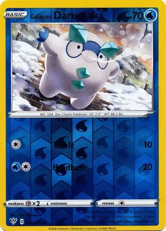 Galarian Darumaka 043/189 (SWSH03: Darkness Ablaze)  - Reverse Holofoil | Good Games Adelaide SA