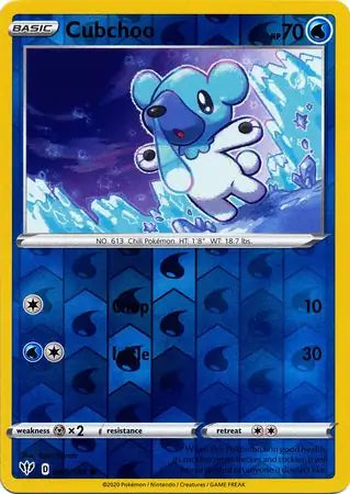 Cubchoo 048/189 (SWSH03: Darkness Ablaze)  - Reverse Holofoil | Good Games Adelaide SA
