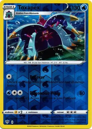 Toxapex 052/189 (SWSH03: Darkness Ablaze)  - Reverse Holofoil | Good Games Adelaide SA