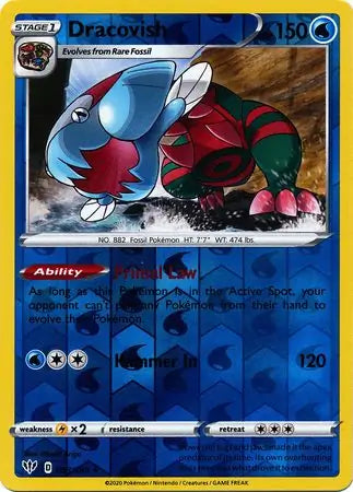 Dracovish 053/189 (SWSH03: Darkness Ablaze)  - Reverse Holofoil | Good Games Adelaide SA