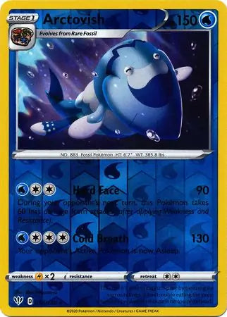 Arctovish 054/189 (SWSH03: Darkness Ablaze)  - Reverse Holofoil | Good Games Adelaide SA