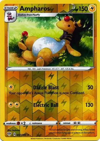 Ampharos 057/189 (SWSH03: Darkness Ablaze)  - Reverse Holofoil | Good Games Adelaide SA