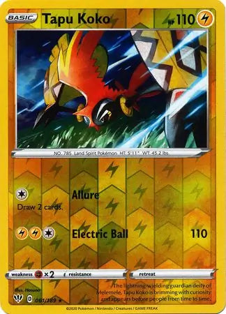 Tapu Koko 061/189 (SWSH03: Darkness Ablaze)  - Reverse Holofoil | Good Games Adelaide SA