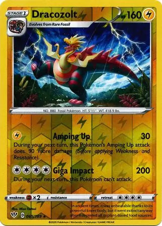 Dracozolt 065/189 (SWSH03: Darkness Ablaze)  - Reverse Holofoil | Good Games Adelaide SA