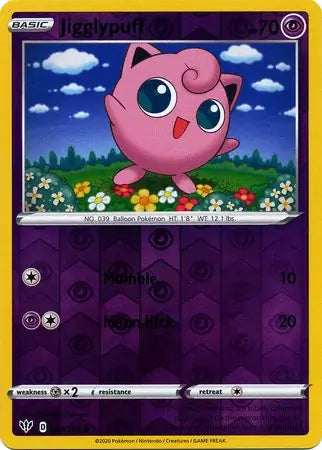 Jigglypuff 067/189 (SWSH03: Darkness Ablaze)  - Reverse Holofoil | Good Games Adelaide SA