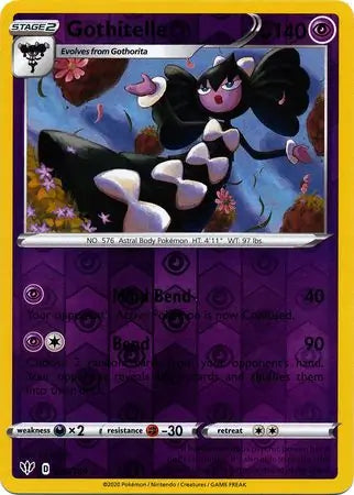 Gothitelle 075/189 (SWSH03: Darkness Ablaze)  - Reverse Holofoil | Good Games Adelaide SA