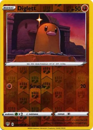 Diglett 084/189 (SWSH03: Darkness Ablaze)  - Reverse Holofoil | Good Games Adelaide SA