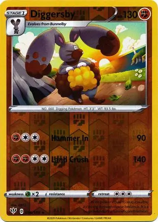 Diggersby 096/189 (SWSH03: Darkness Ablaze)  - Reverse Holofoil | Good Games Adelaide SA