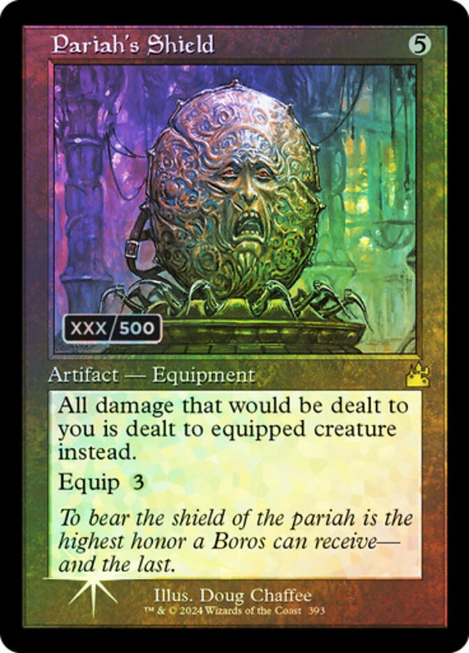 Pariah's Shield Serialized 393 (Ravnica Remastered)  - Foil | Good Games Adelaide SA