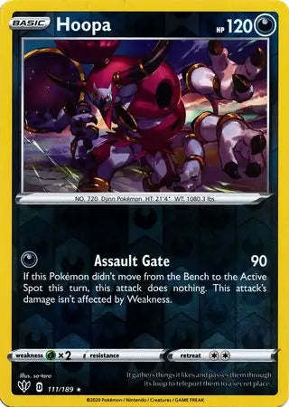 Hoopa 111/189 (SWSH03: Darkness Ablaze)  - Reverse Holofoil | Good Games Adelaide SA