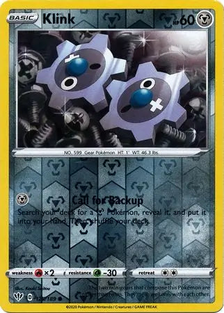 Klink 125/189 (SWSH03: Darkness Ablaze)  - Reverse Holofoil | Good Games Adelaide SA