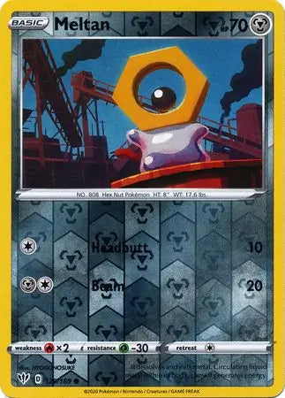 Meltan 129/189 (SWSH03: Darkness Ablaze)  - Reverse Holofoil | Good Games Adelaide SA
