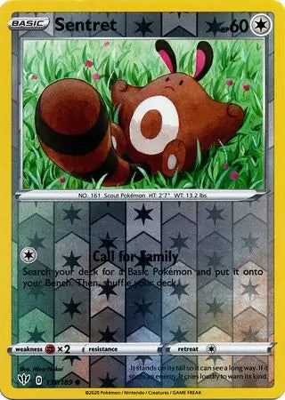 Sentret 135/189 (SWSH03: Darkness Ablaze)  - Reverse Holofoil | Good Games Adelaide SA