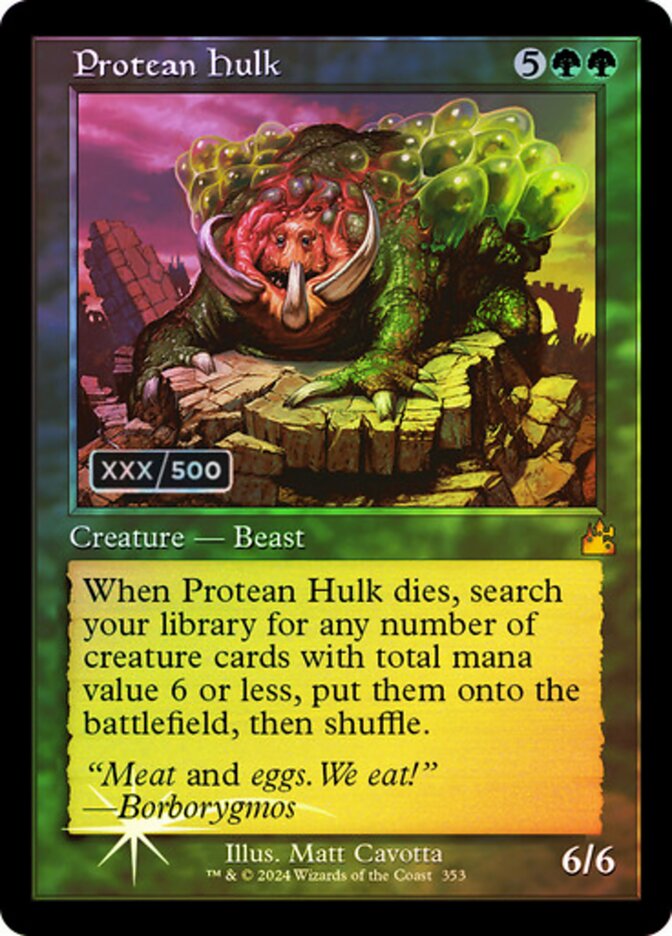 Protean Hulk Serialized 353 (Ravnica Remastered)  - Foil | Good Games Adelaide SA